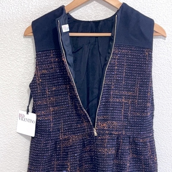 NWT RED Valentino Woman WOOL BLEND Tweed Dress Size 6 - Picture 8 of 16